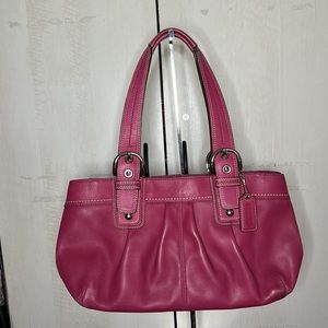 COACH pink shoulder bag